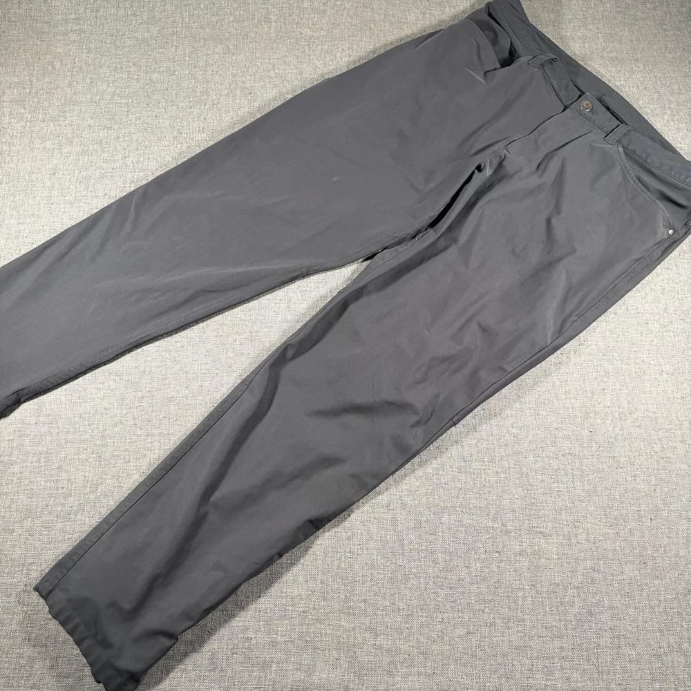 Lululemon‎ ABC Slim-Fit Pants Mens 34x31 Gray Warpstreme Five-Pocket Stretch